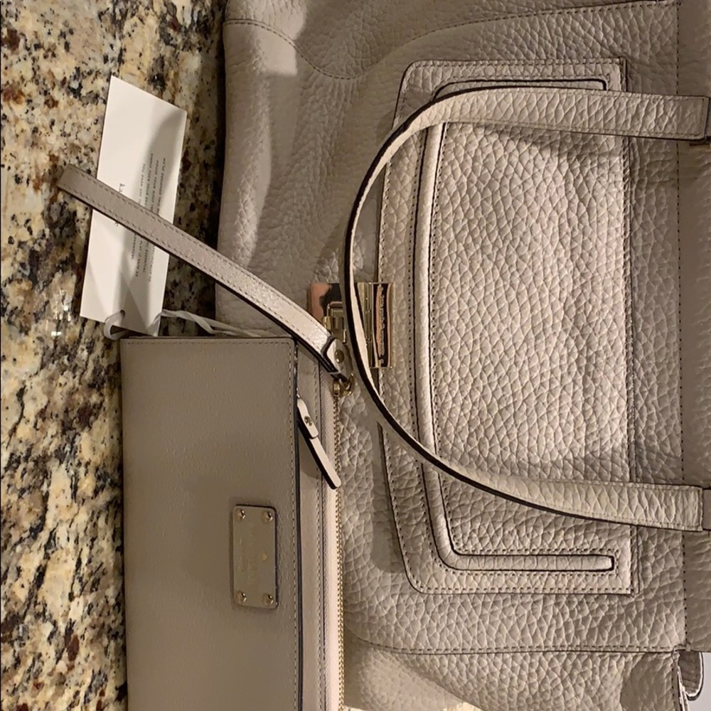 Kate Spade Beige/Pebble Handbag & Wallet